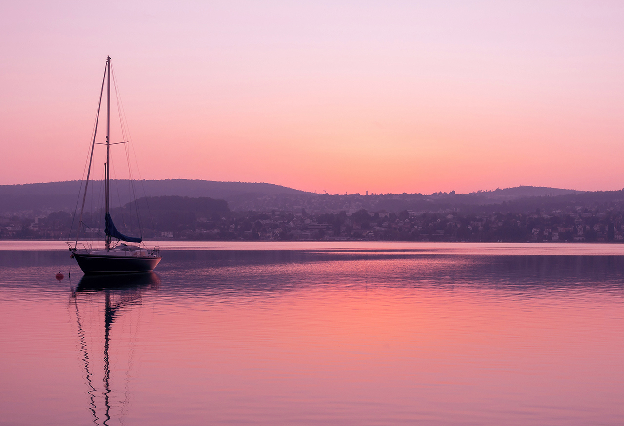 Boat on a lake